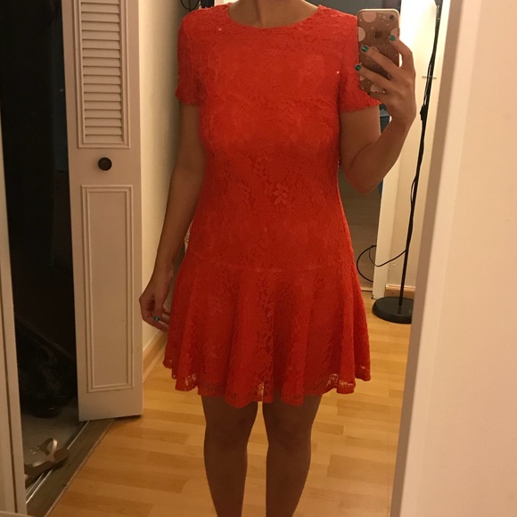 CeCe by Cynthia Steffe Floral Lace Drop-Waist - Picture 1 of 4